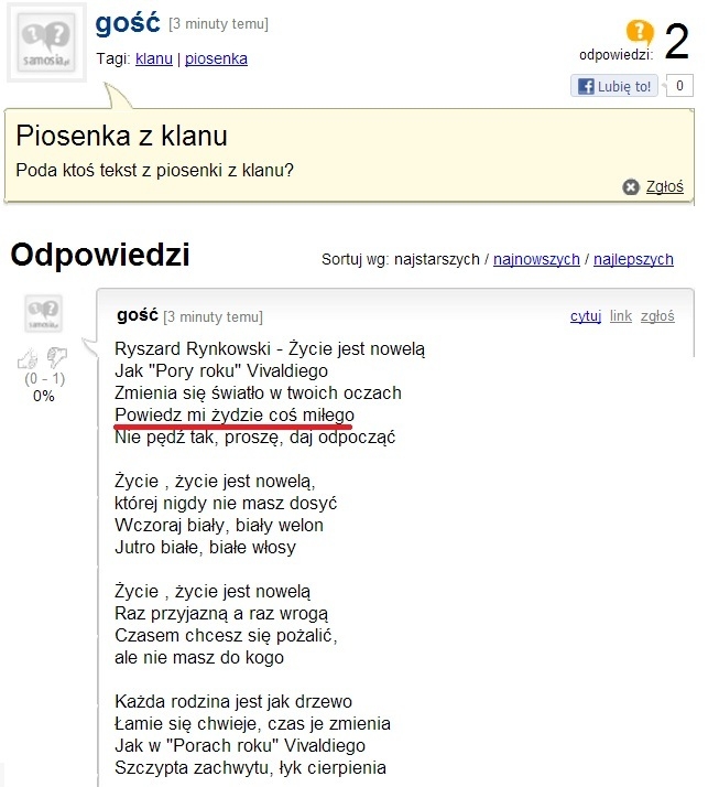 Piosenka z klanu