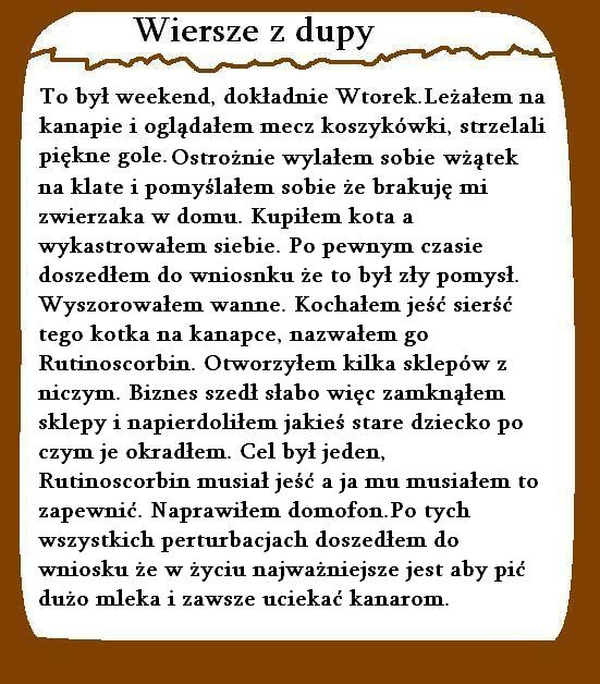 Wiersze z dupy