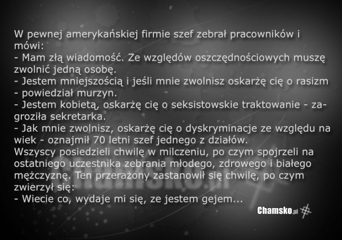 Zwolnienia w firmie