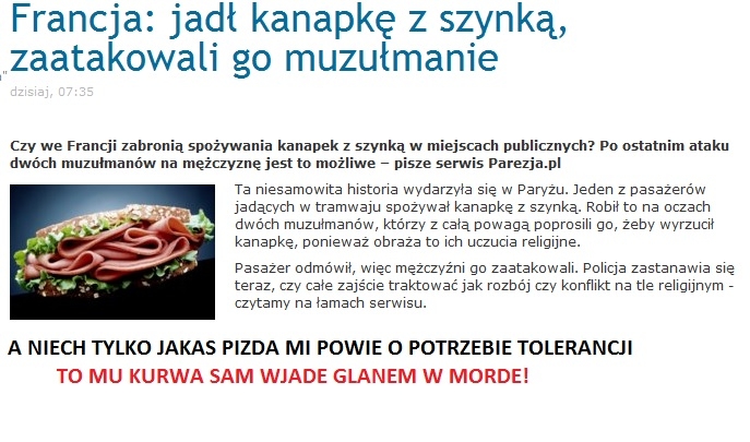 Zero tolerancji!