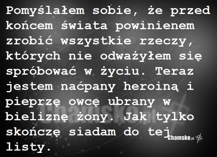 Lista na koniec świata