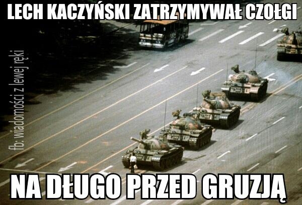 Na Tienanmen też zatrzymał czołgi