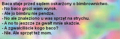 baca przed sądem