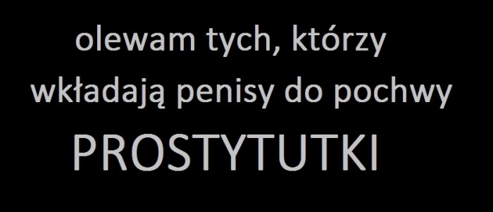 tylko tych olewam