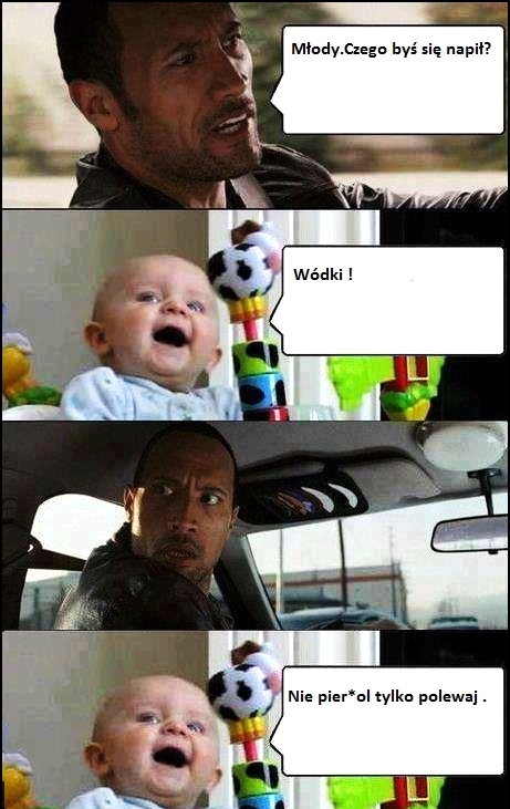 Śmieszny bobas i wódka