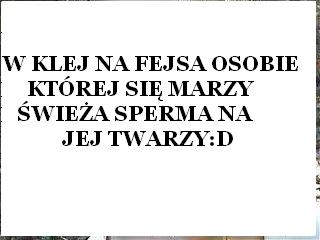 SPERMA NA TWARZ: