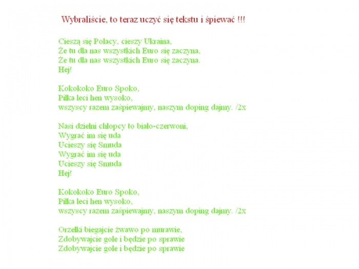 ?piewa? kurwy !