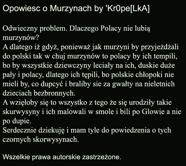 opowie?? o murzynach