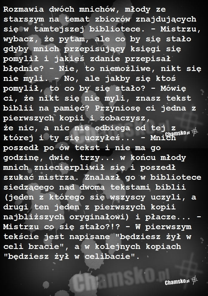 Bo Biblia tak mówi?