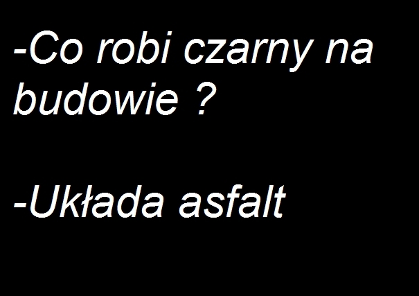 Czarny na budowie
