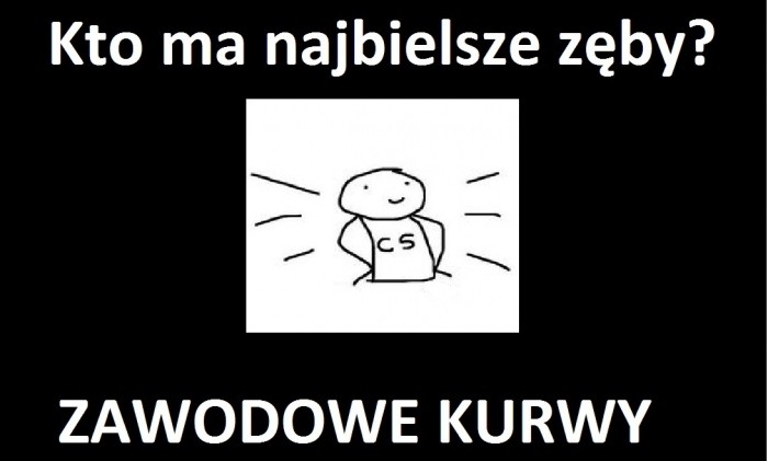białe zęby