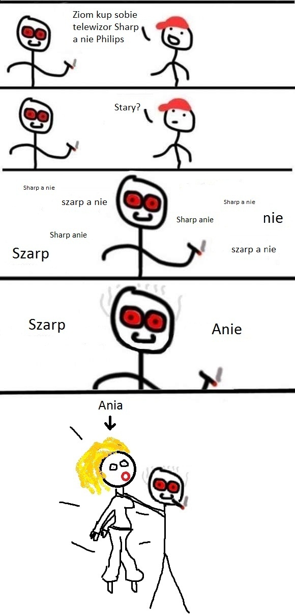 Sharp a nie...