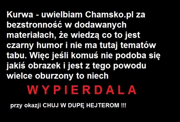 hejterzy chamsko
