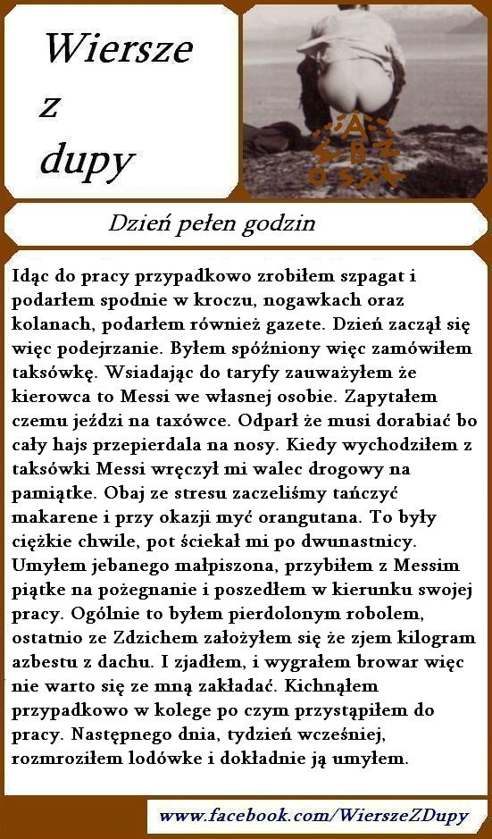 Wiersze z dupy