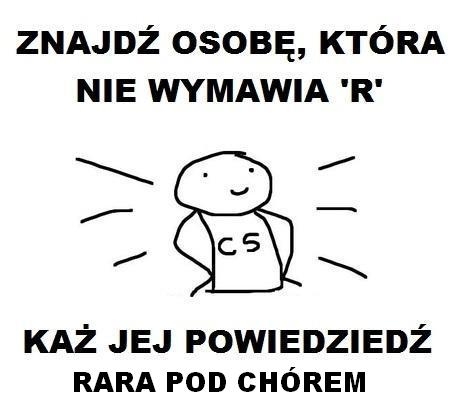 Rara pod chórem.