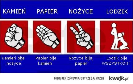 Kamień papier nożyce...