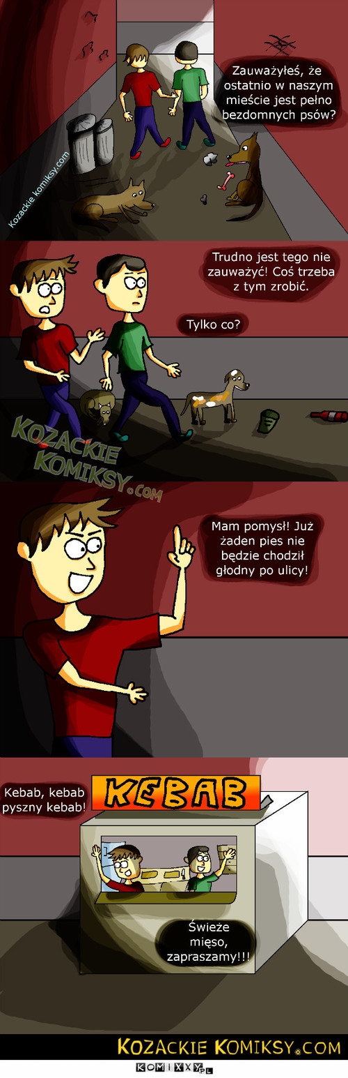 Psy na kebab