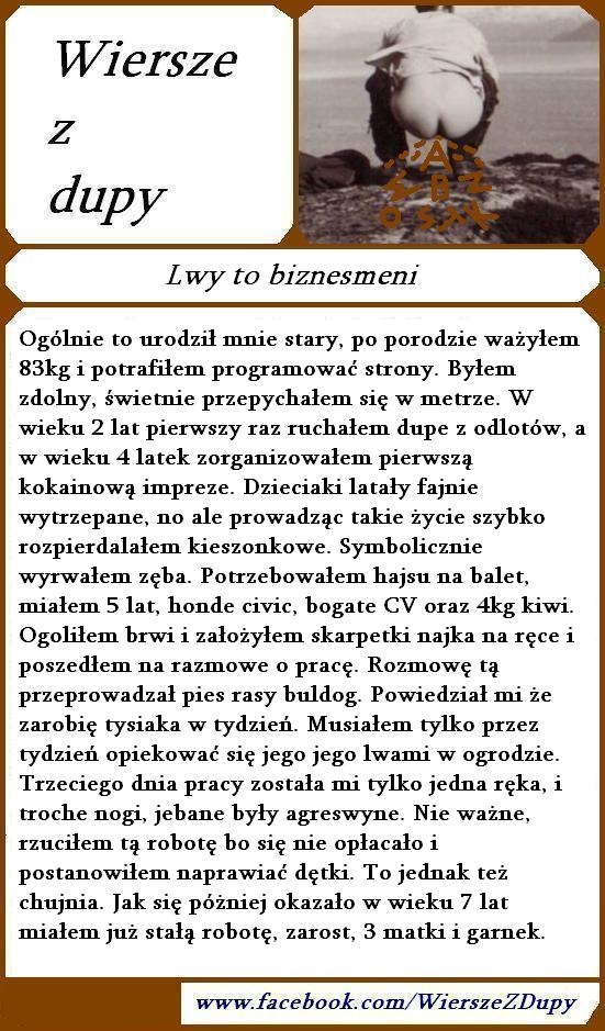 Wiersze z dupy
