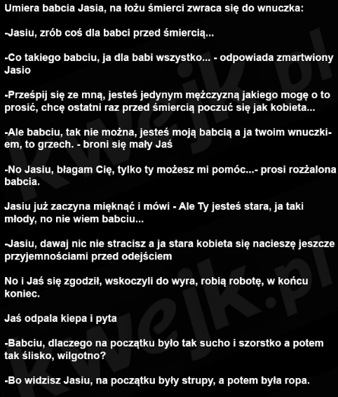 babcia i jej wnuczek Jasiu