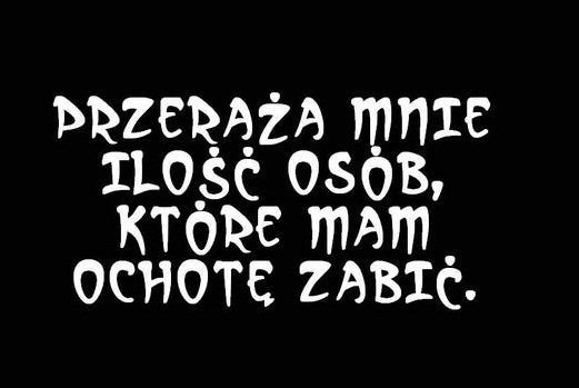 Przera?a mnie..