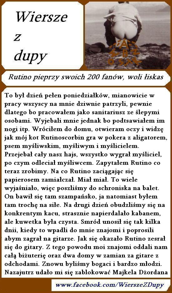 Wiersze z dupy
