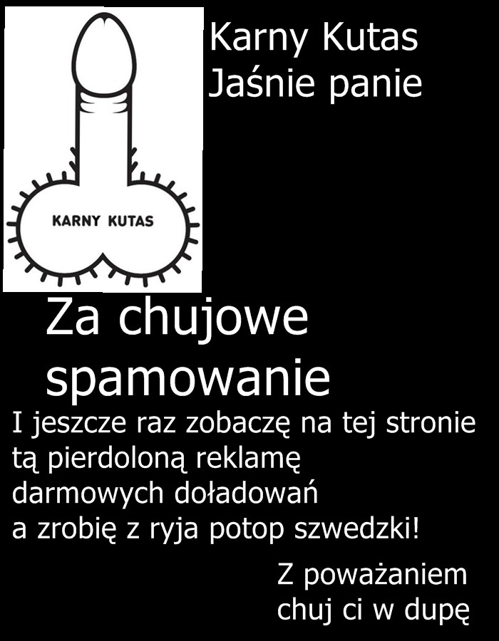 Za spam na Chamsko.pl