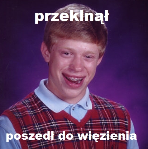 przeklnął