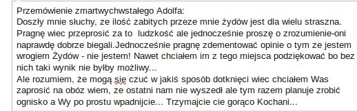 Przemówienie Adolfa