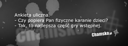 Pedofil i ankieta uliczna