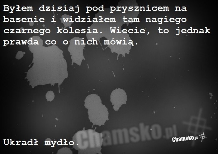Murzyn na basenie