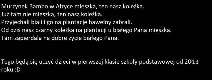 Tekst nowego wierszyka