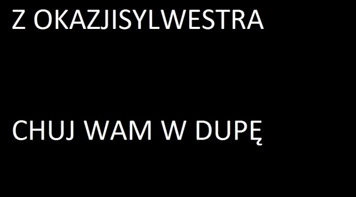 Szczęśliwego Nowego Roku!