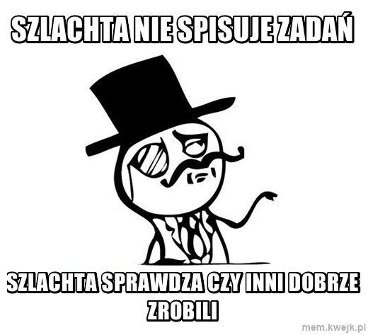 szlachta nie spisuje