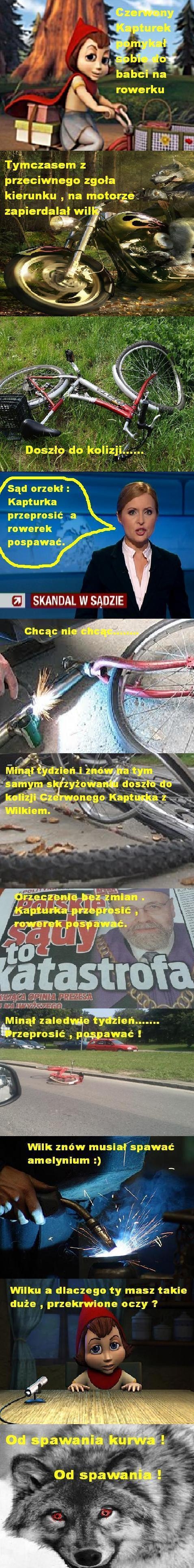 Czerwony kapturek opowieść prawdziwa