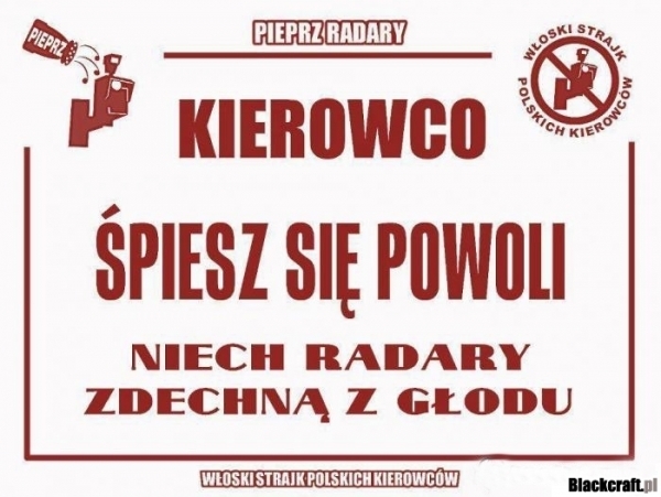 Pieprz radary - polub by dołączyć !