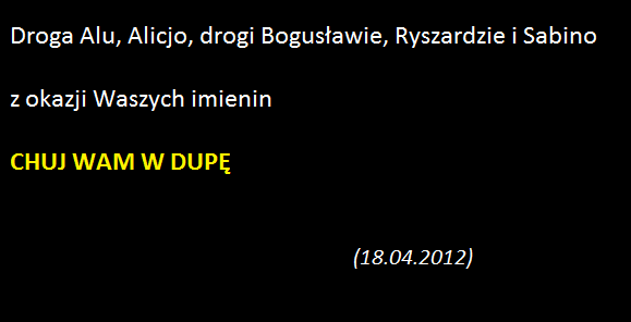 Imieniny 18.04