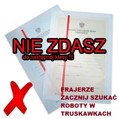 Nie zdasz !