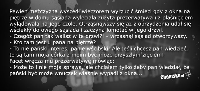 Wyrzucił prezerwatywę z okna
