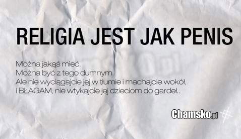 Religia jak penis