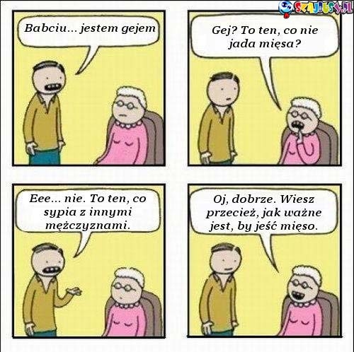 Babciu jestem gejem