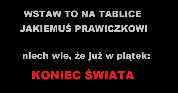 koniec świata