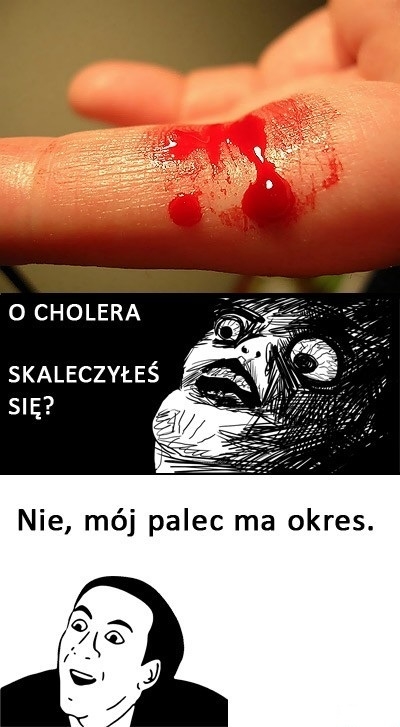 krew na palcu
