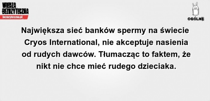 Przekleństwo bycia rudym