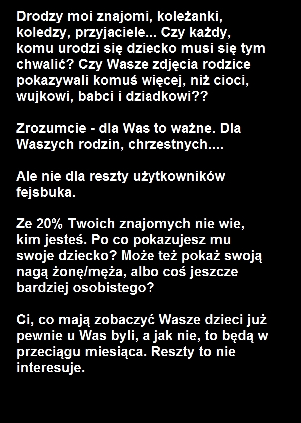 Gorąca prośba