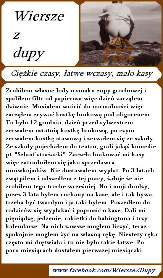 Wiersze z dupy