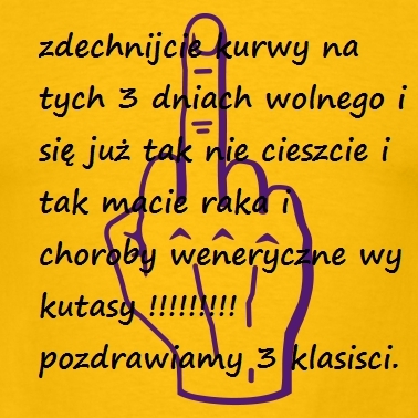 od 3 gimnazjalistów :D