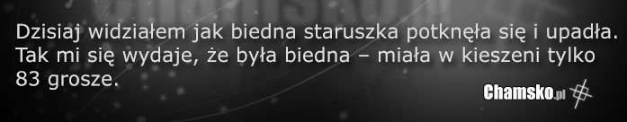 Biedna staruszka