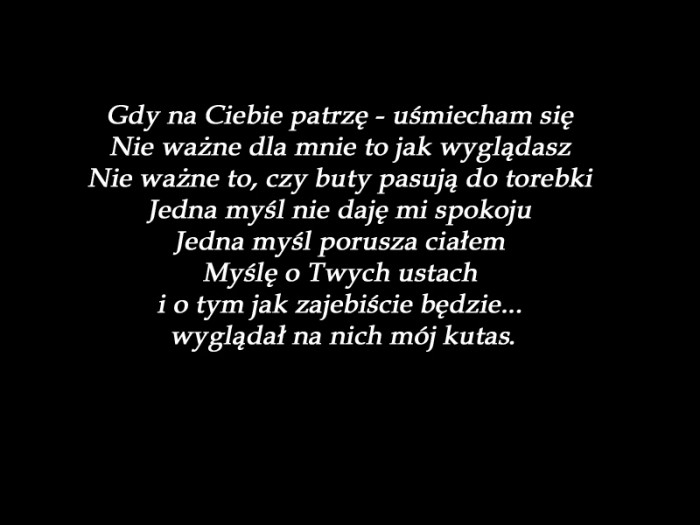 O czym myślą faceci