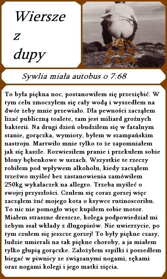 Wiersze z dupy