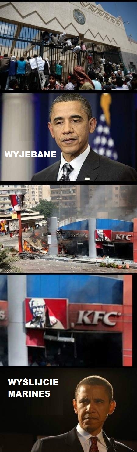 Bambus Barack uwielbia KFC